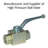 high pressure ball valve supplier