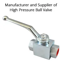 high pressure ball valve